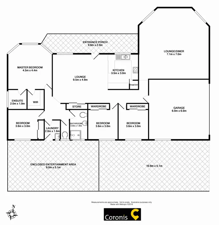 Floorplan of Homely house listing, 9 Donaghy Court, Highfields QLD 4352