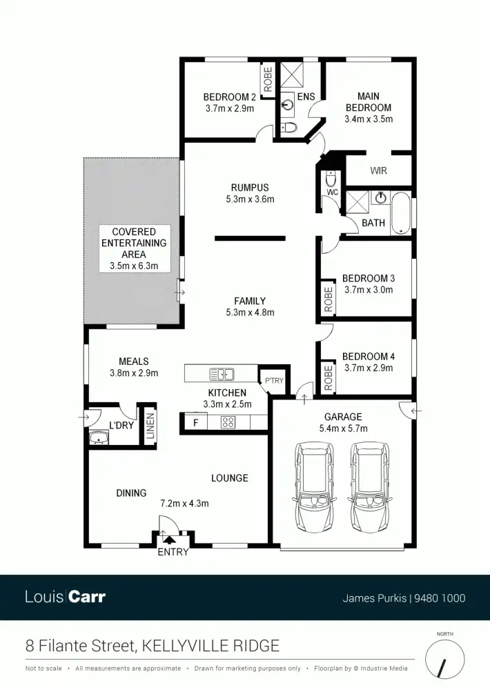 Floorplan of Homely house listing, 8 Filante Street, Kellyville Ridge NSW 2155