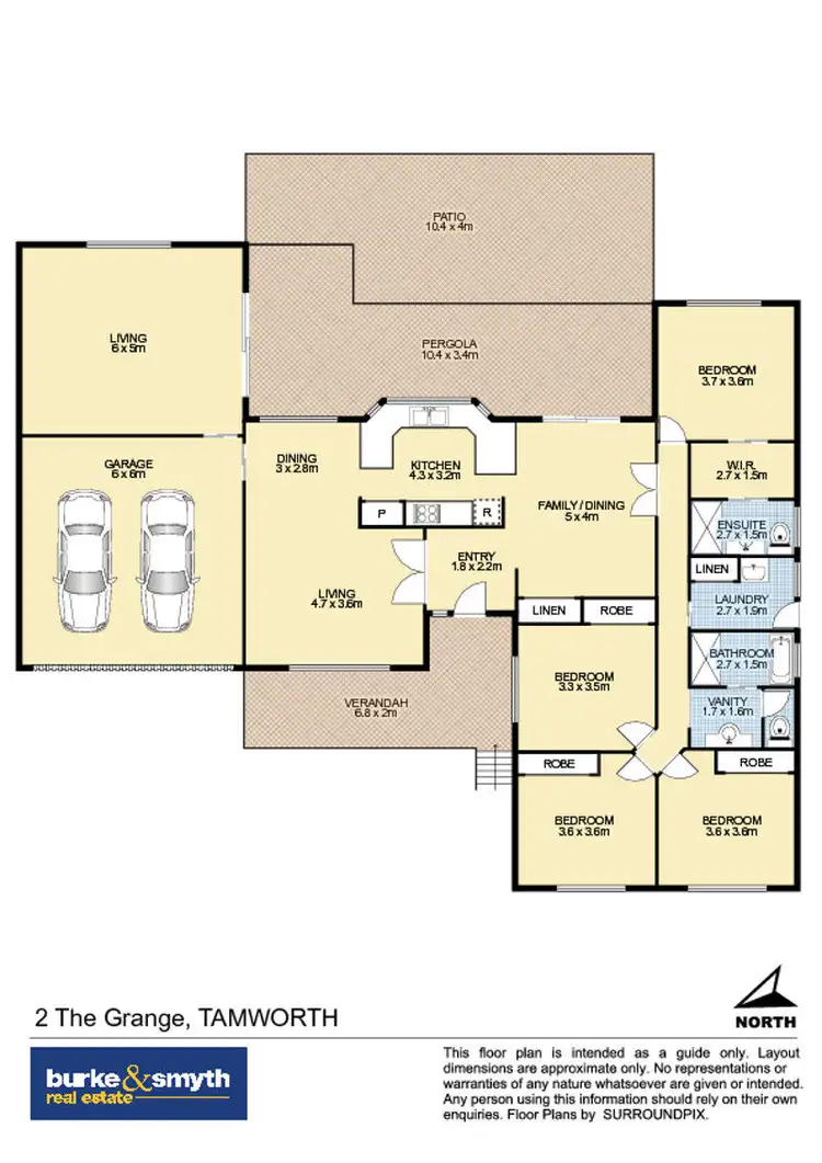 Floorplan of Homely house listing, 2 The Grange, Tamworth NSW 2340