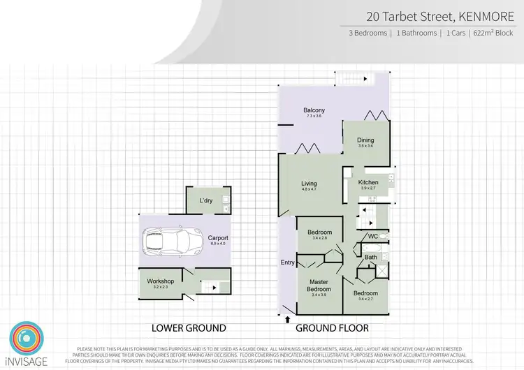 Floorplan of Homely house listing, 20 Tarbet Street, Kenmore QLD 4069