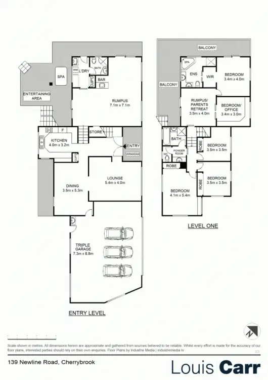 Floorplan of Homely house listing, 139 New Line Road, Cherrybrook NSW 2126