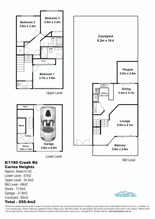 Floorplan of Homely townhouse listing, 8/1180 Creek Road, Carina Heights QLD 4152