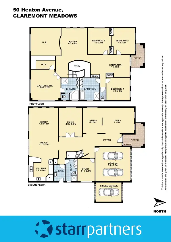 Floorplan of Homely house listing, 50 Heaton Ave, Claremont Meadows NSW 2747