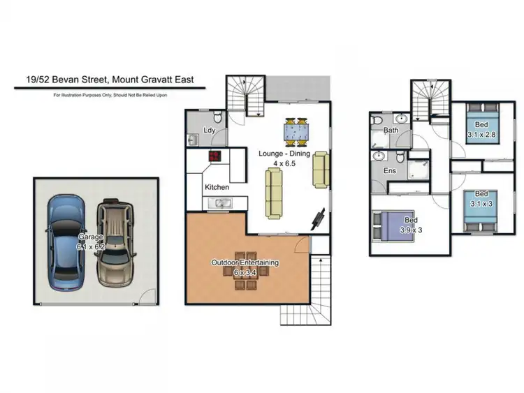 Floorplan of Homely townhouse listing, 19/52 Bevan Street, Mount Gravatt East QLD 4122