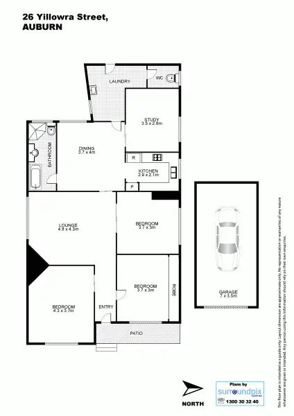 Floorplan of Homely house listing, 26 Yillowra Street, Auburn NSW 2144