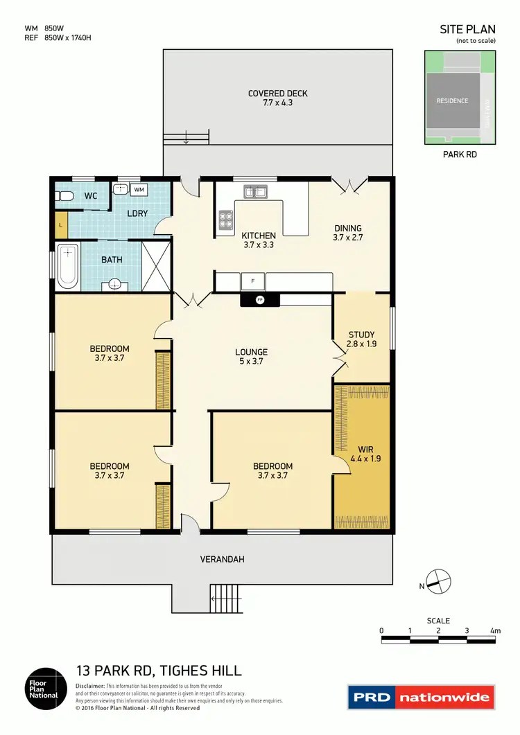 Floorplan of Homely house listing, 13 Park Road, Tighes Hill NSW 2297