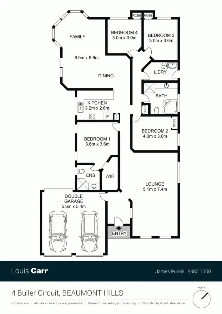 Floorplan of Homely house listing, 4 Buller Circuit, Beaumont Hills NSW 2155