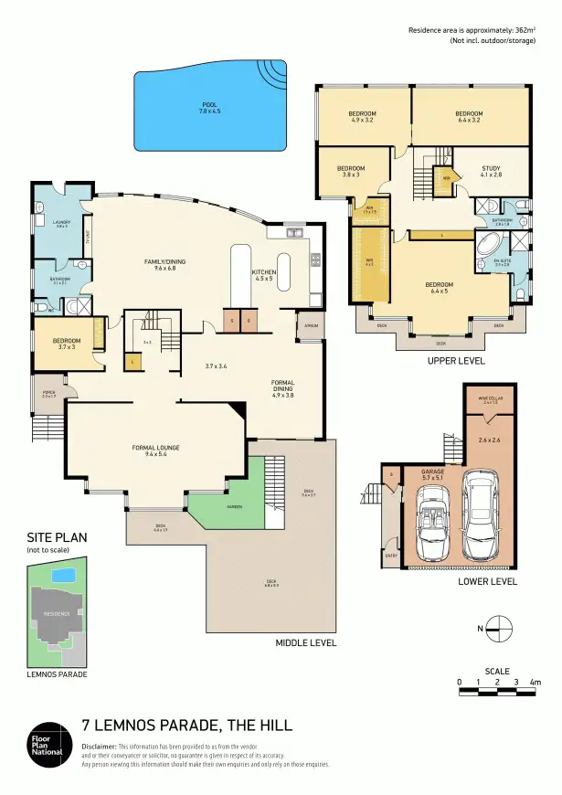 Floorplan of Homely house listing, 7 Lemnos Parade, The Hill NSW 2300