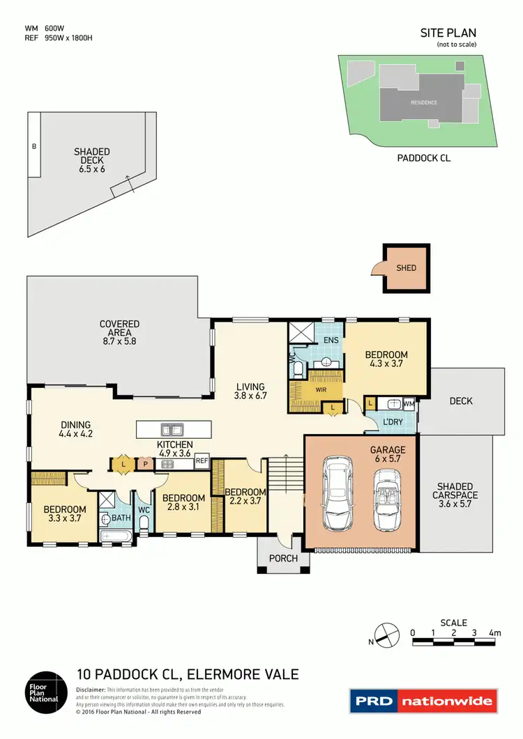 Floorplan of Homely house listing, 10 Paddock Close, Elermore Vale NSW 2287