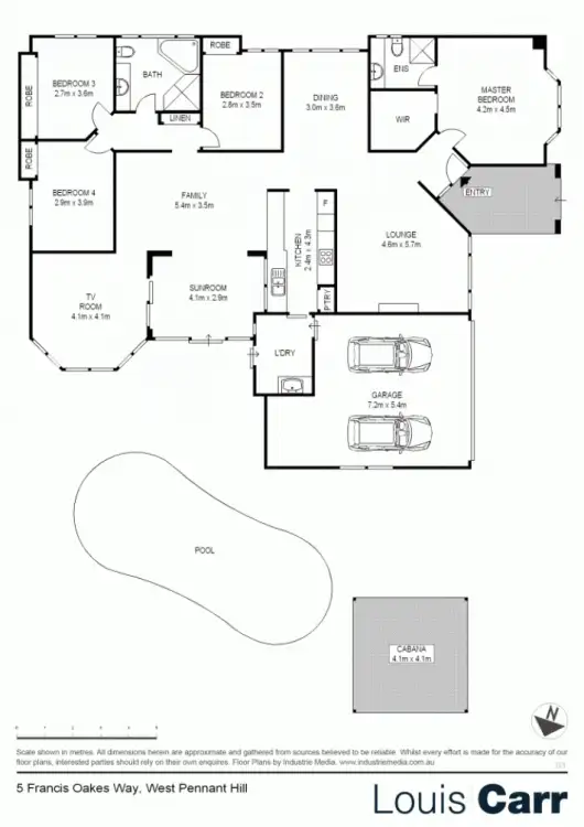 Floorplan of Homely house listing, 5 Francis Oakes Way, West Pennant Hills NSW 2125