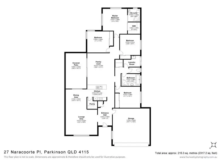 Floorplan of Homely house listing, 21 Naracoorte Place, Parkinson QLD 4115