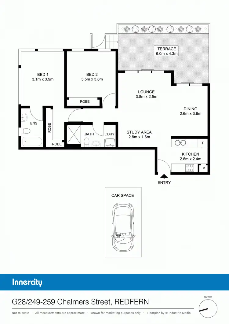 Floorplan of Homely apartment listing, 28/249-259 Chalmers St, Redfern NSW 2016