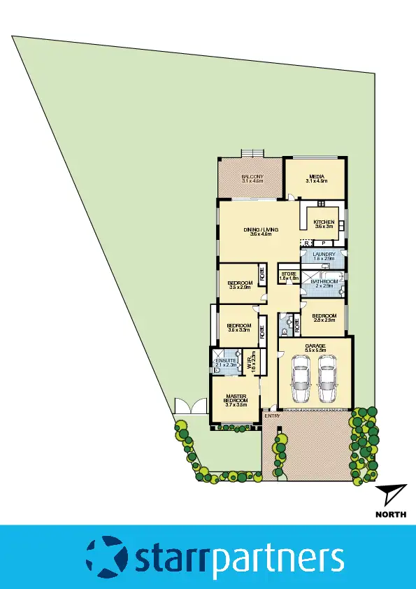 Floorplan of Homely house listing, 40 Bradley Street, Ropes Crossing NSW 2760