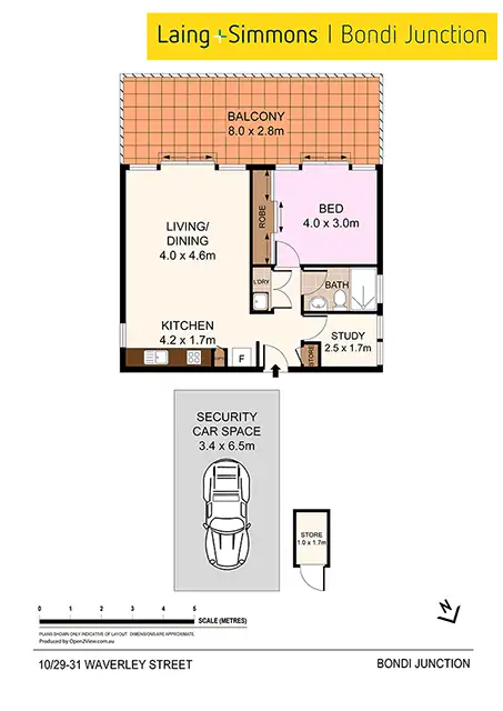 Floorplan of Homely apartment listing, 10/29-31 Waverley Street,, Bondi Junction NSW 2022