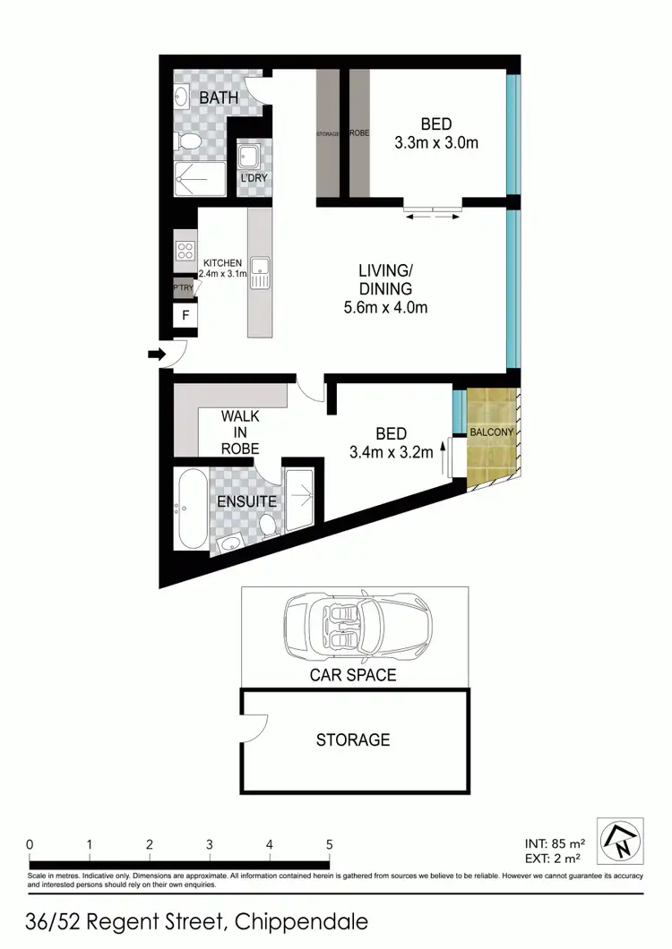 Floorplan of Homely unit listing, 36/52 Regent street, Chippendale NSW 2008