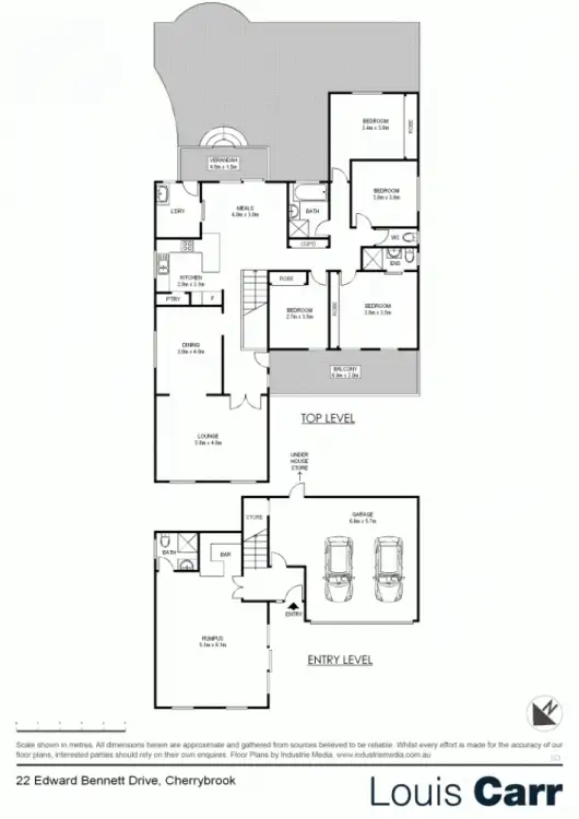 Floorplan of Homely house listing, 22 Edward Bennett Dr, Cherrybrook NSW 2126