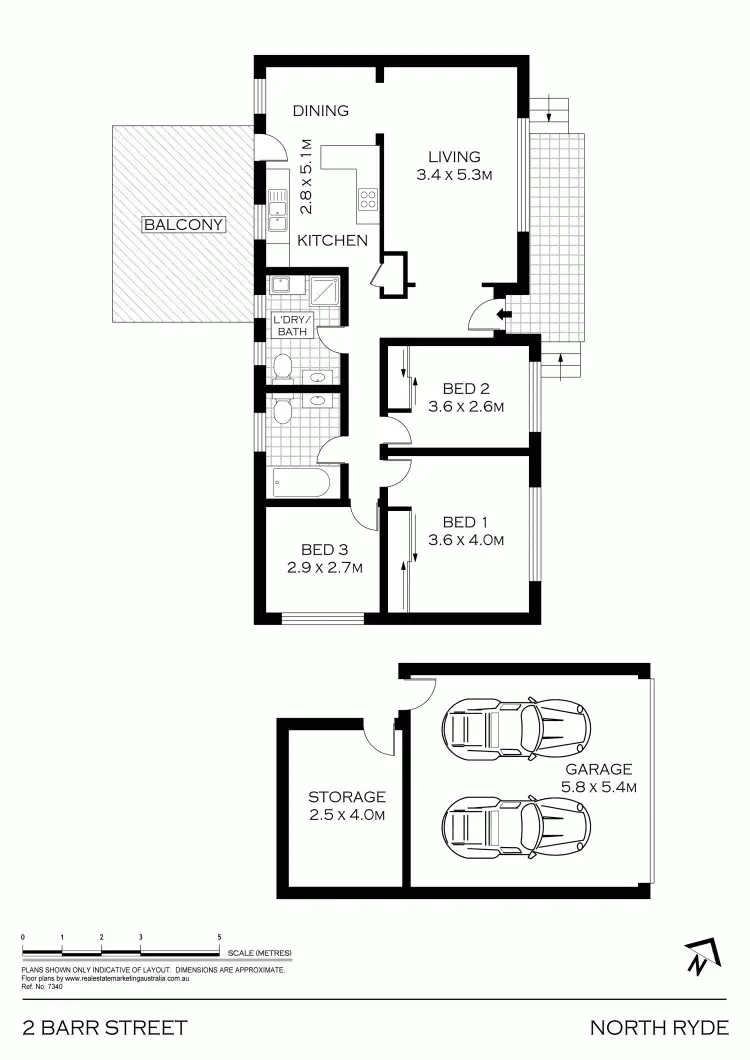 Floorplan of Homely house listing, 2 Barr St, North Ryde NSW 2113