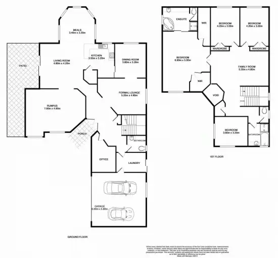 Floorplan of Homely house listing, 13 Pembridge Pl, Carindale QLD 4152