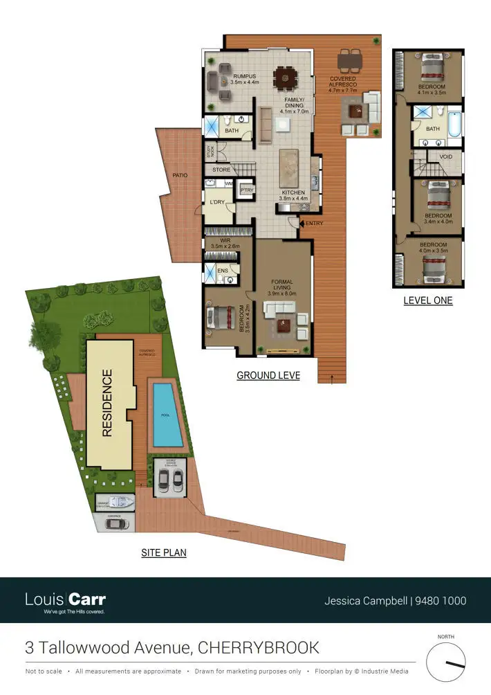Floorplan of Homely house listing, 3 Tallowwood Avenue, Cherrybrook NSW 2126
