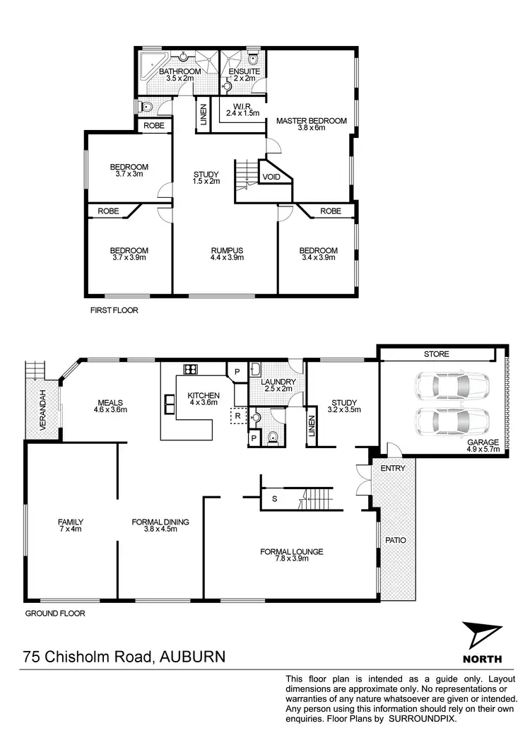 Floorplan of Homely house listing, 75 Chisholm Rd, Auburn NSW 2144
