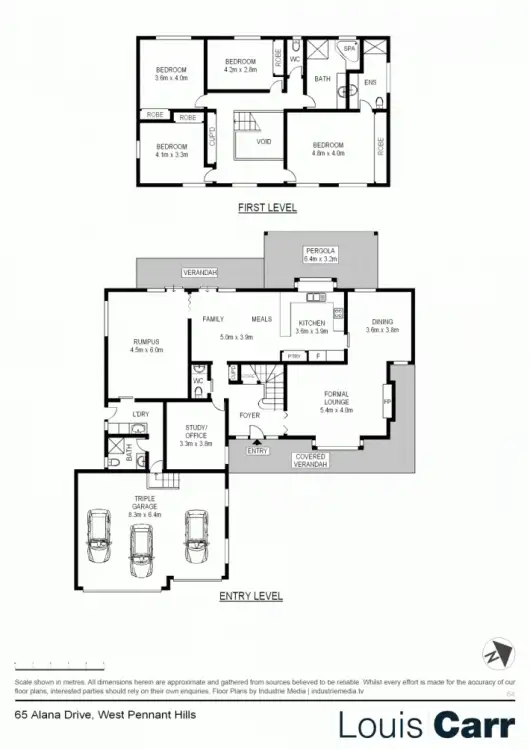 Floorplan of Homely house listing, 65 Alana Drive, West Pennant Hills NSW 2125