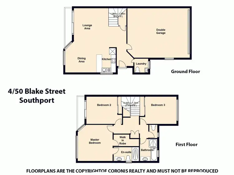 Floorplan of Homely townhouse listing, 4/50 Blake Street, Southport QLD 4215