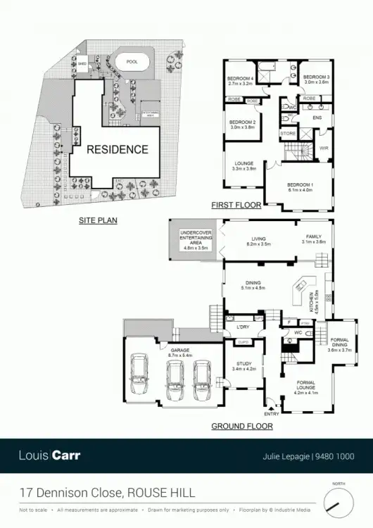 Floorplan of Homely house listing, 17 Dennison Close, Rouse Hill NSW 2155
