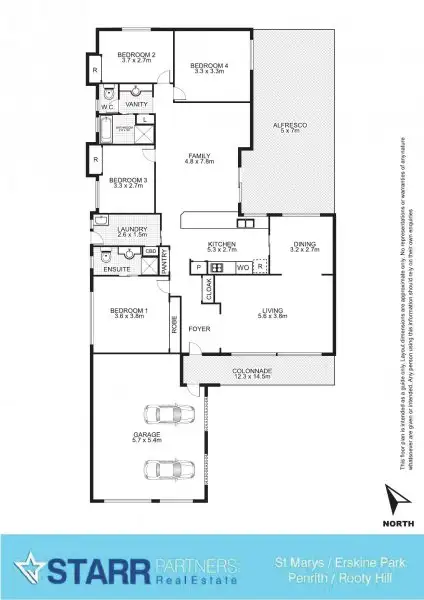 Floorplan of Homely house listing, 179 Swallow Drive, Erskine Park NSW 2759
