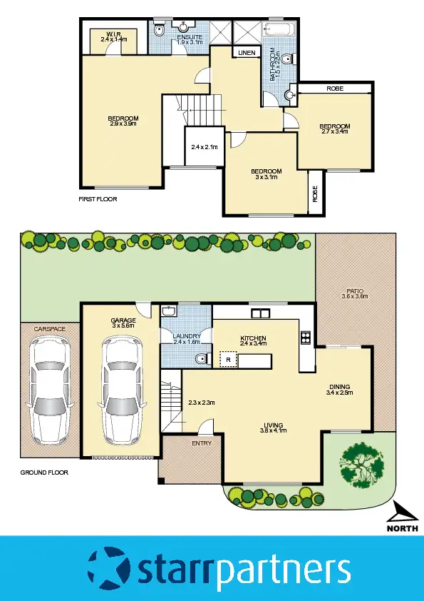 Floorplan of Homely townhouse listing, 19/36-40 Great Western Highway, Colyton NSW 2760