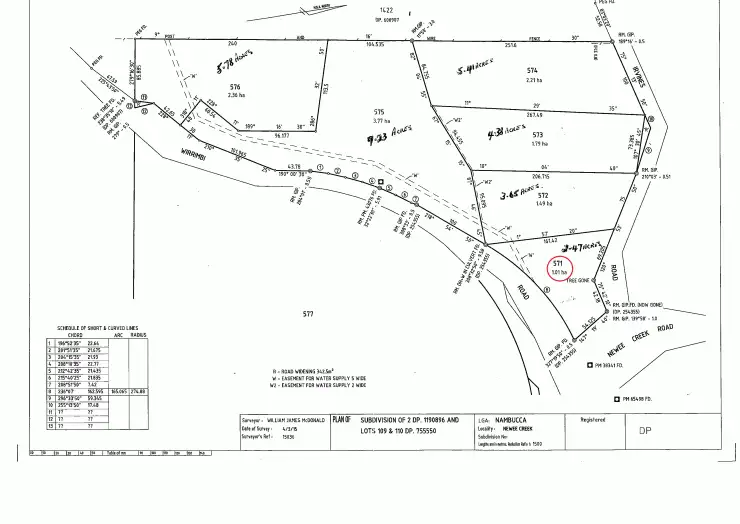 Floorplan of Homely house listing, Lot 571 Wirrimbi Road, Newee Creek NSW 2447