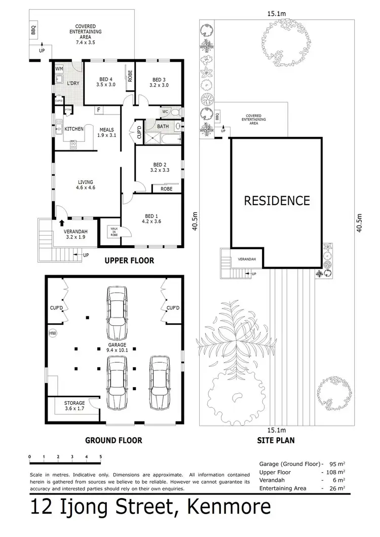 Floorplan of Homely house listing, 12 Ijong Street, Kenmore QLD 4069