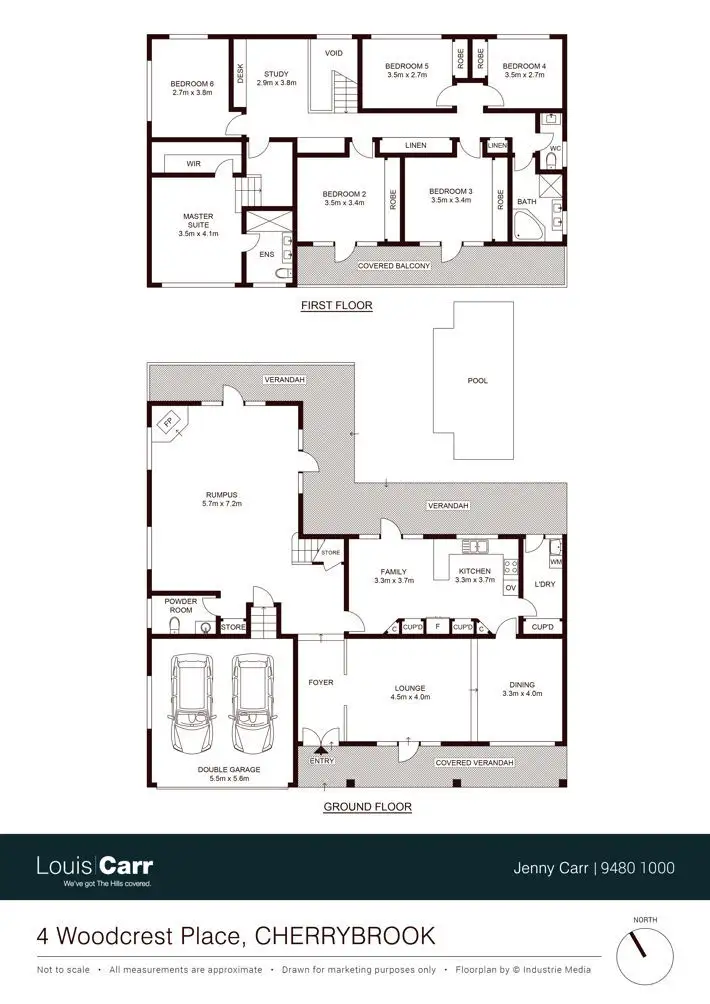 Floorplan of Homely house listing, 4 Woodcrest Place, Cherrybrook NSW 2126
