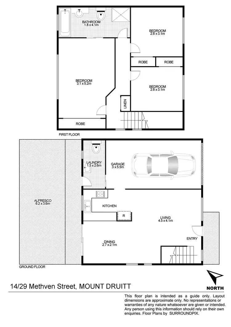 Floorplan of Homely townhouse listing, 14/29 Methven Street, Mount Druitt NSW 2770