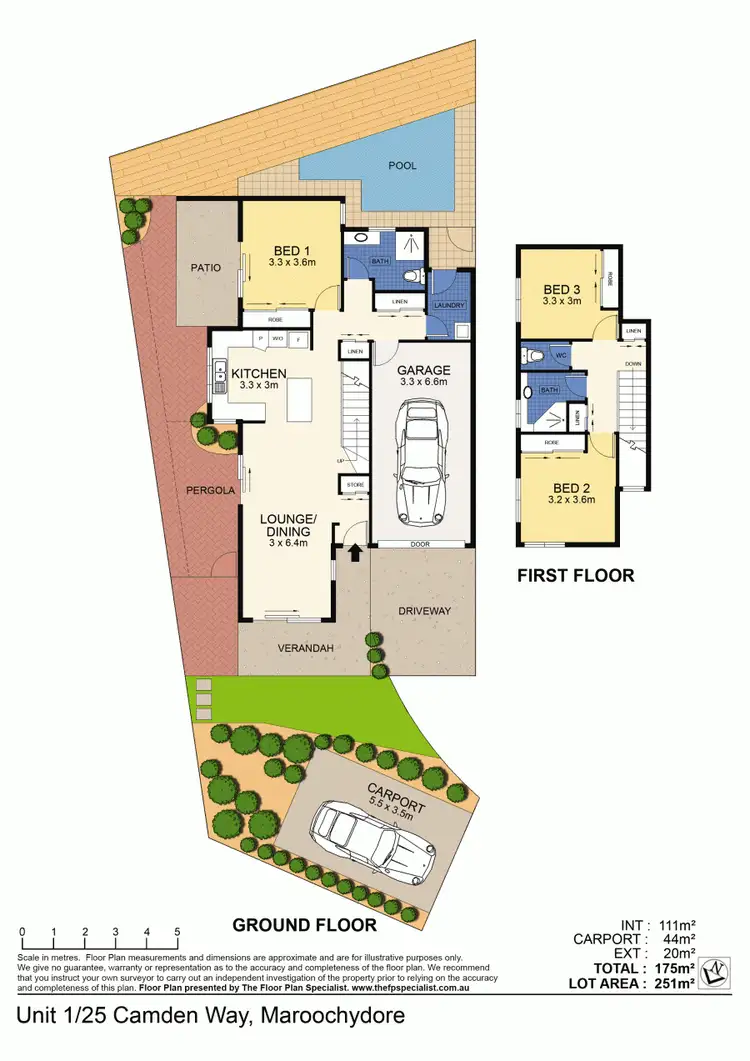 Floorplan of Homely unit listing, 1/25 Camden Way, Maroochydore QLD 4558