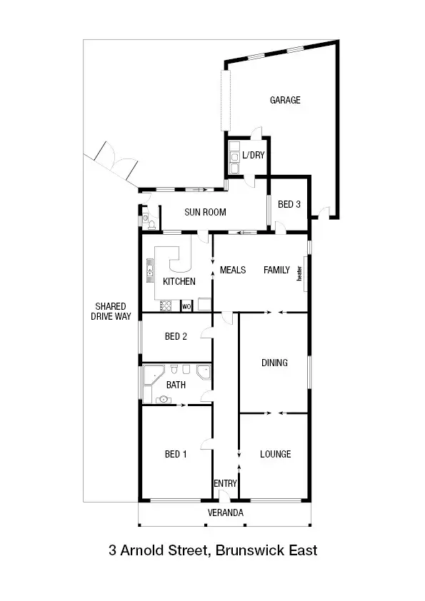 Floorplan of Homely house listing, 3 Arnold Street, Brunswick East VIC 3057