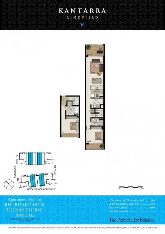 Floorplan of Homely apartment listing, E113/1-3 Eton Road, Lindfield NSW 2070