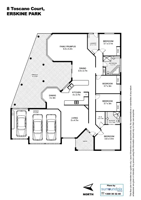 Floorplan of Homely house listing, 8 Toscano Court, Erskine Park NSW 2759