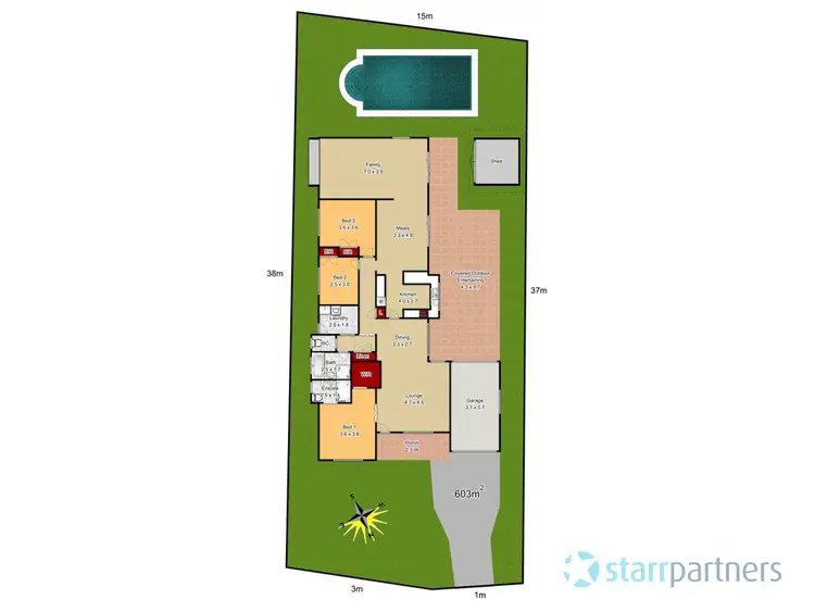 Floorplan of Homely house listing, 10 Golden Grove, Bligh Park NSW 2756