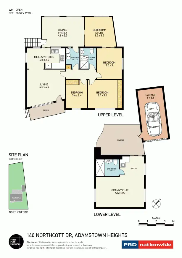 Floorplan of Homely house listing, 146 Northcott Drive, Adamstown Heights NSW 2289