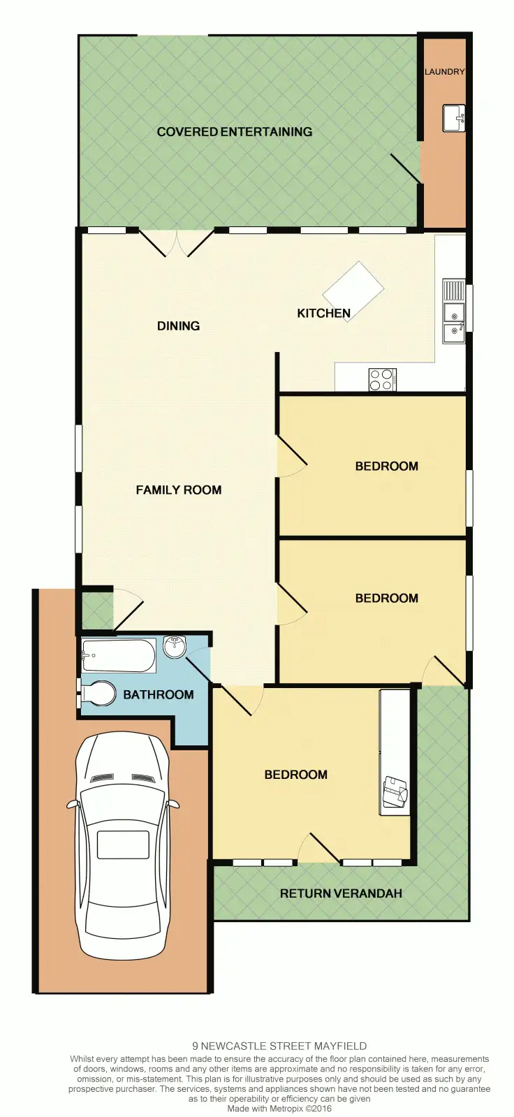 Floorplan of Homely house listing, 9 Newcastle Street, Mayfield NSW 2304