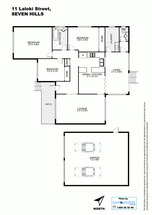 Floorplan of Homely house listing, 11 Laloki Street, Seven Hills NSW 2147