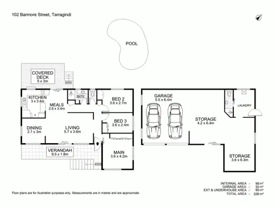 Floorplan of Homely house listing, 102 Barmore Street, Tarragindi QLD 4121