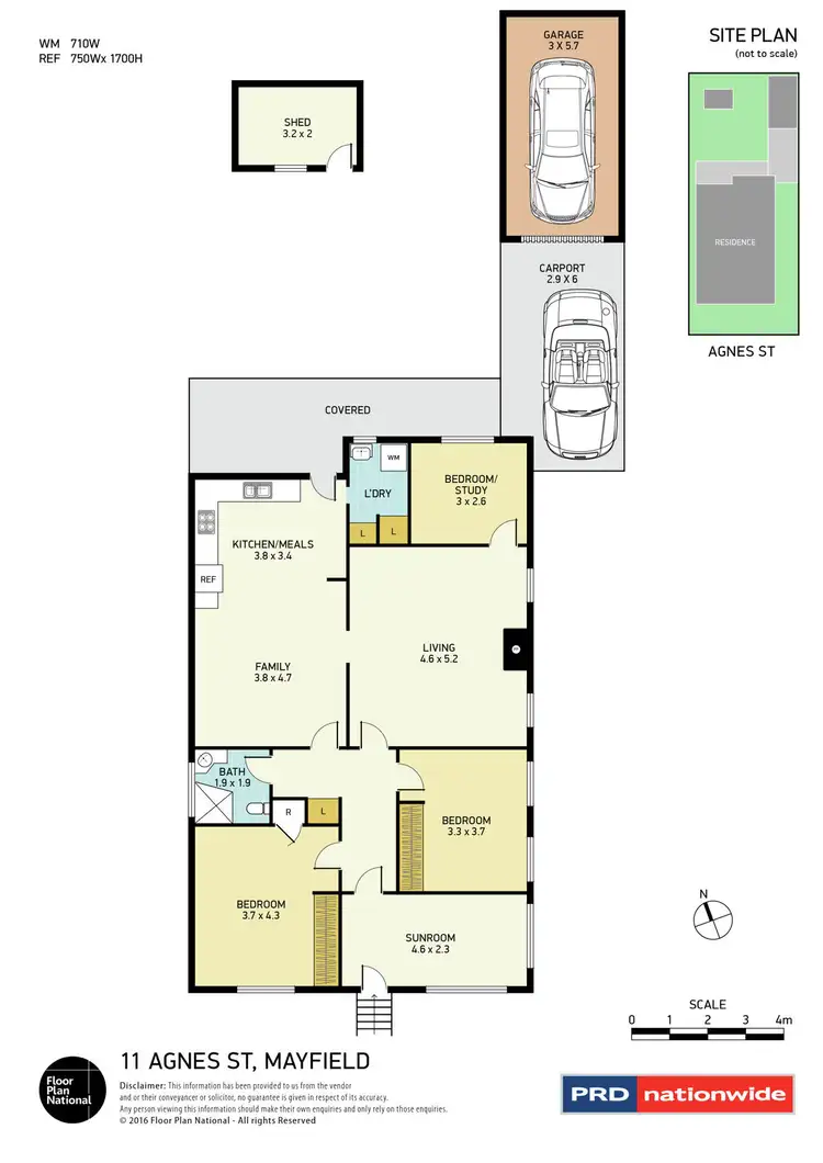 Floorplan of Homely house listing, 11 Agnes Street, Mayfield NSW 2304