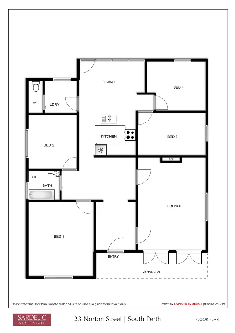 Floorplan of Homely house listing, 23 Norton Street, South Perth WA 6151