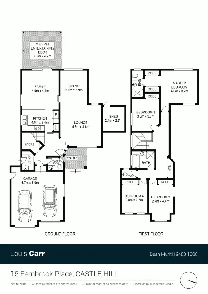 Floorplan of Homely house listing, 15 Fernbrook Place, Castle Hill NSW 2154