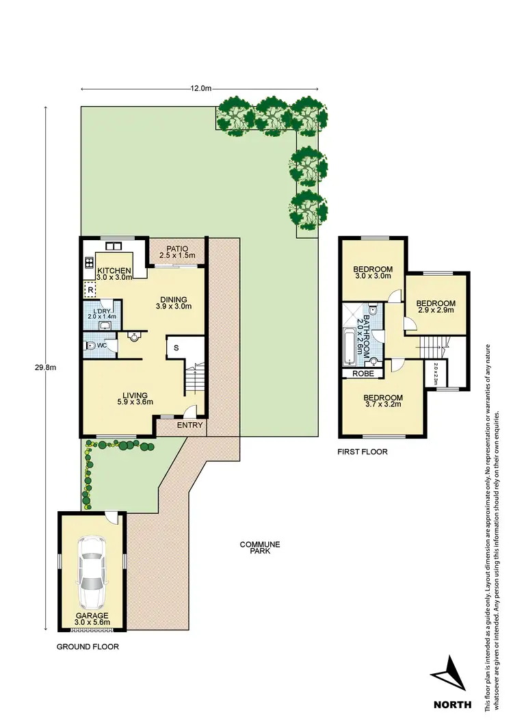 Floorplan of Homely townhouse listing, 8/15 Hythe Street, Mount Druitt NSW 2770