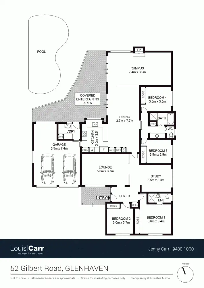 Floorplan of Homely house listing, 52 Gilbert Road, Glenhaven NSW 2156