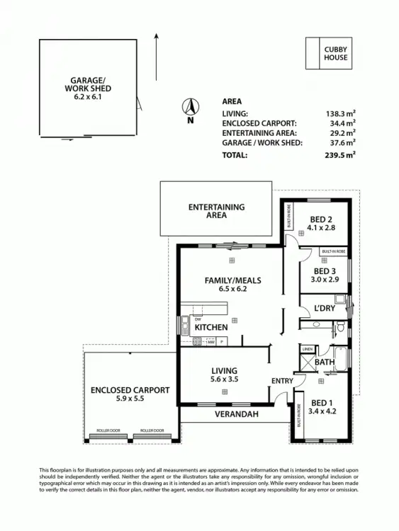 Floorplan of Homely house listing, 1 Rachel Circuit, Nairne SA 5252