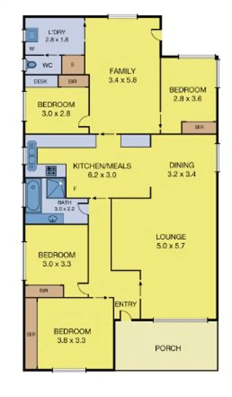 Floorplan of Homely house listing, 119 Middle Street, Hadfield VIC 3046