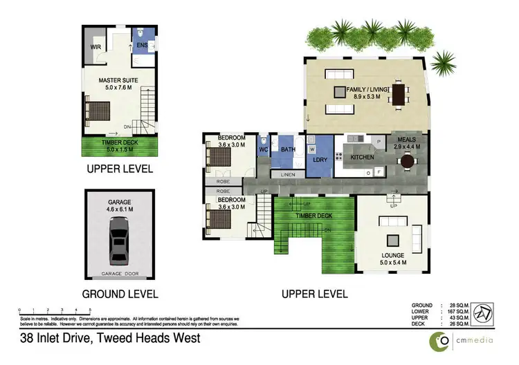 Floorplan of Homely house listing, 38 Inlet Drive, Tweed Heads West NSW 2485